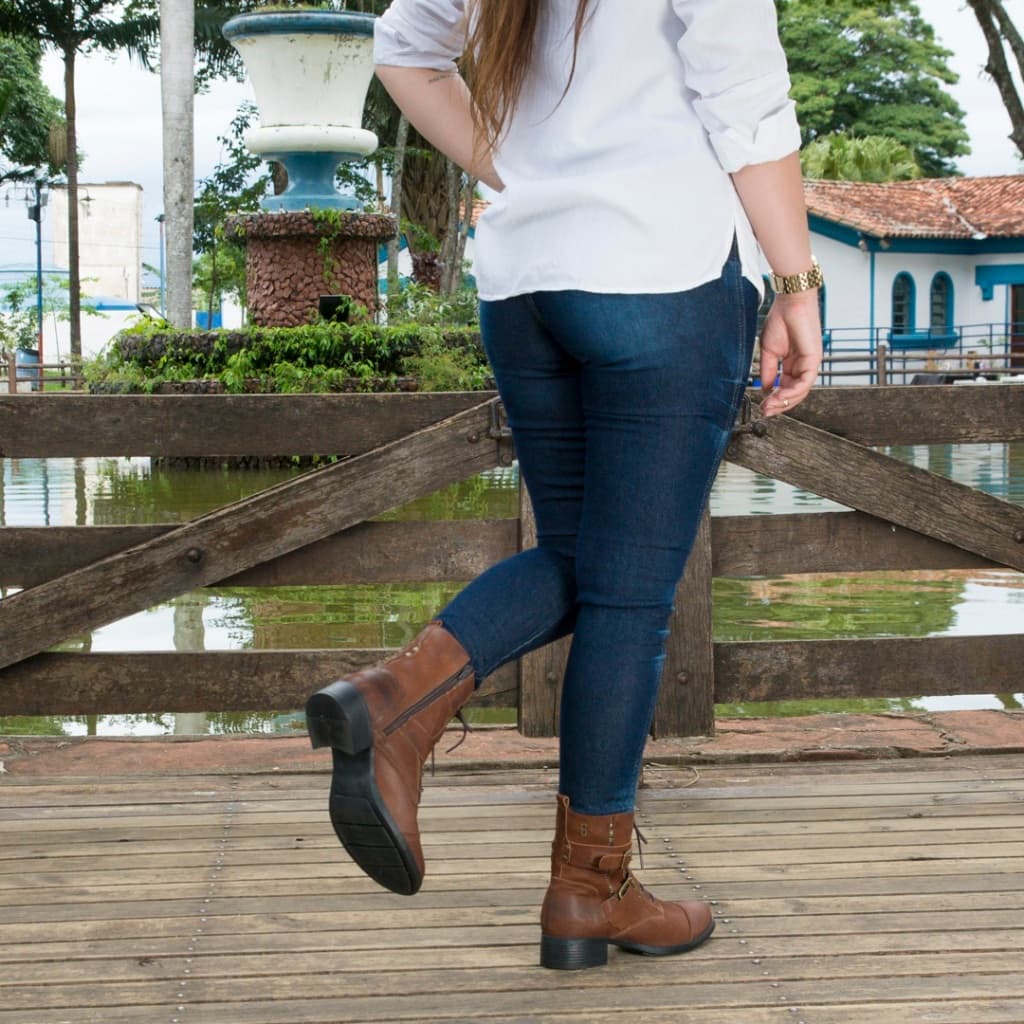 Bota Silva&Silva Feminina Elegante Confortável Couro Legitimo