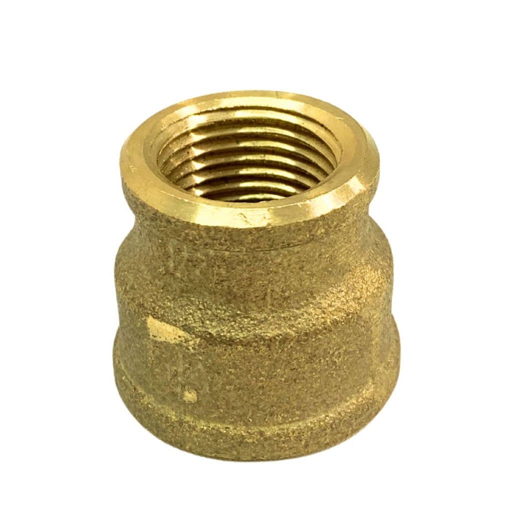 Luva de Redução Latão 3/4 x 1/2 BSP