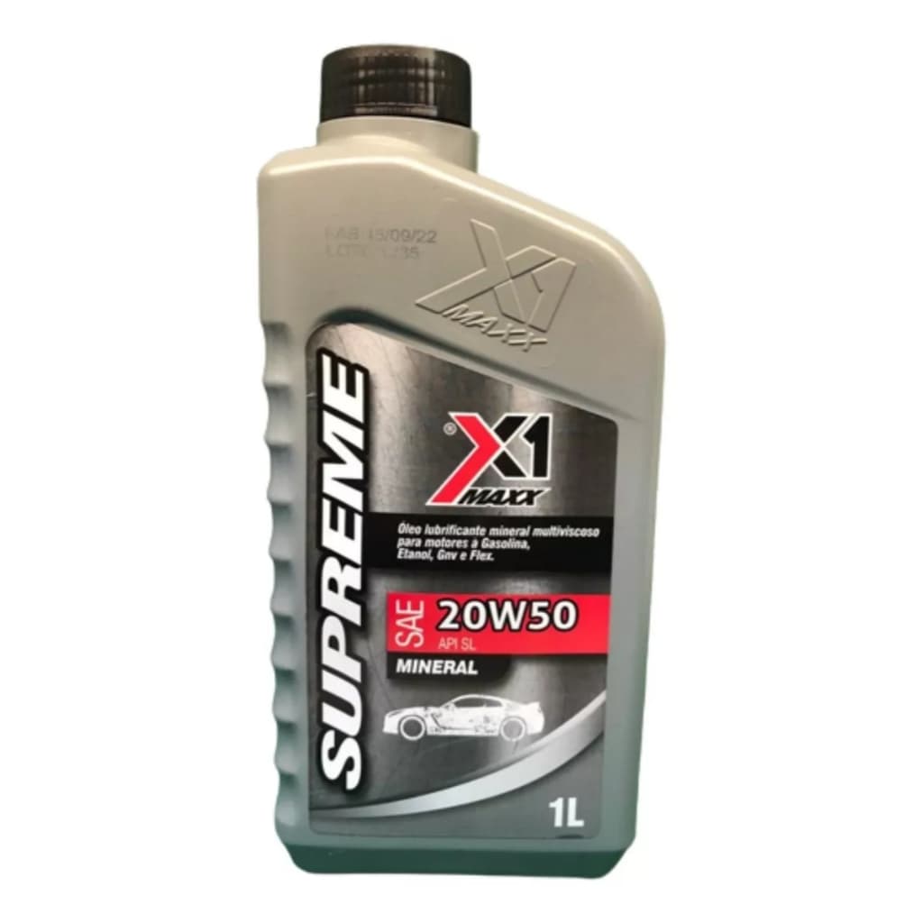 Oleo de Motor 20w50 Mineral Api SL Oleos Lubrificante X1 Maxx