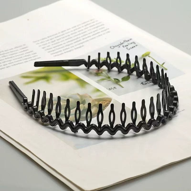 Tiara Preta de  Acrílico de Dentinho Unissex