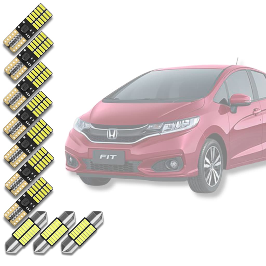 Kit Led Canbus Interno/Interna >Lâmpadas Premium< Honda Fit 2015 2016 2017 2018 *Envio24h*