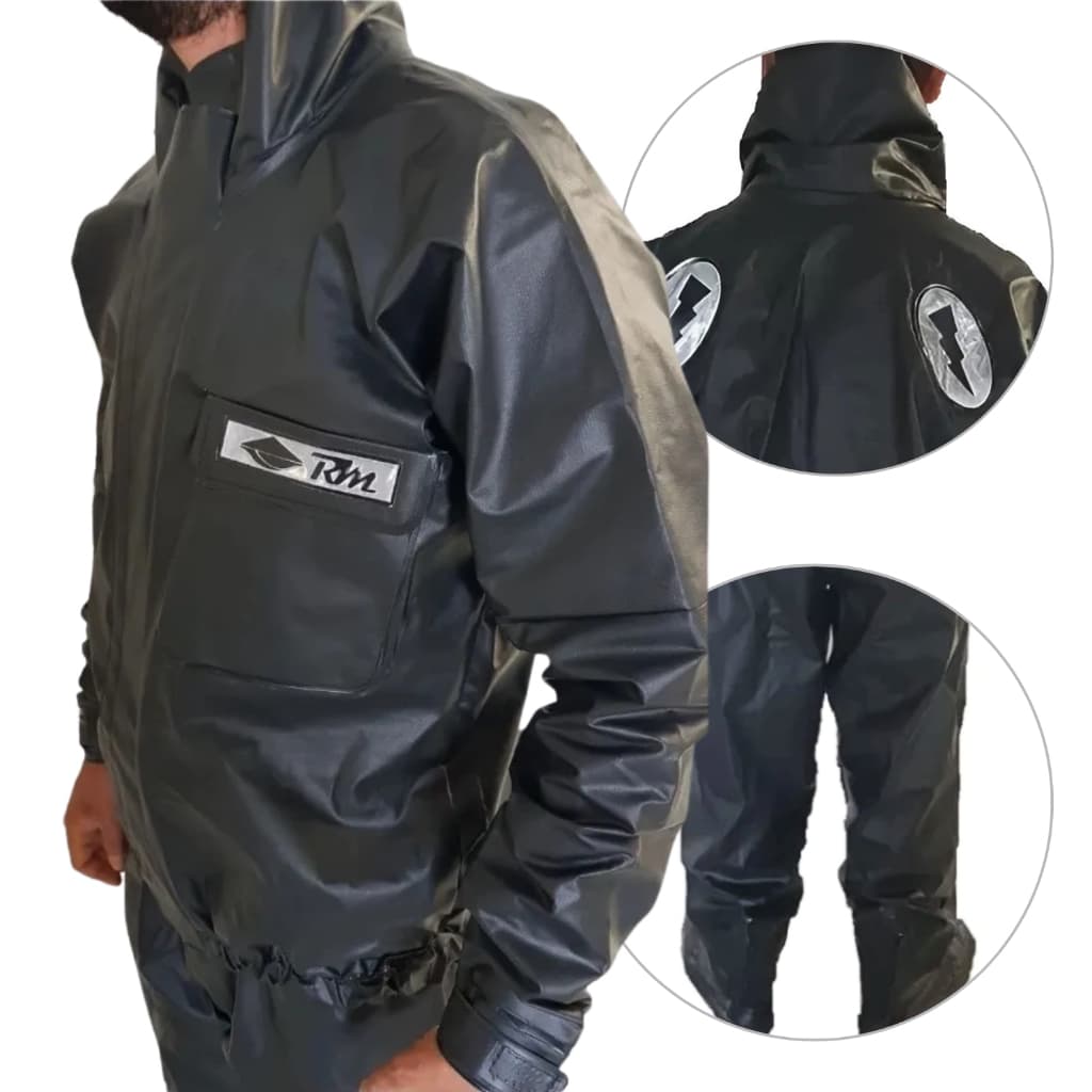 Capa De Chuva Motoboy P M G GG Motociclista Calça Jaqueta Poliéster