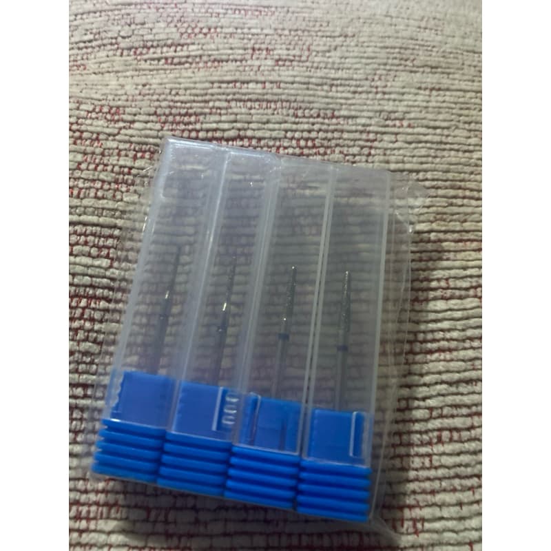 Kit com 4 brocas Broca De Pregos De Carboneto De Tungstênio Rotativa Fresa Elétrica, Ferramentas De Pedicure,Manicure