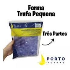 Forma especial silicone 3 partes (2rigidas +flexivel) trufa pequena porto formas código 10