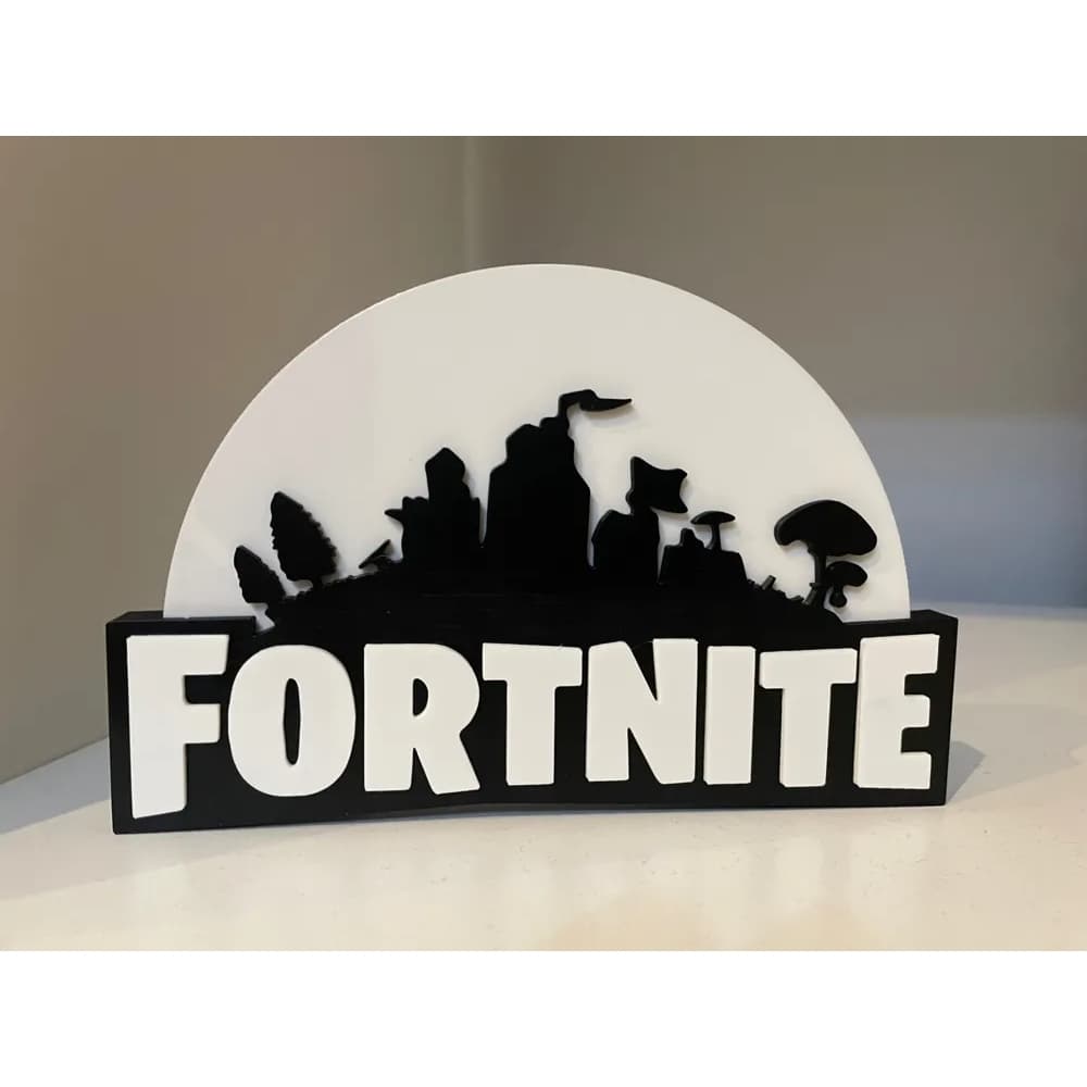 Decoração Fortnite Placa Parede Quadro Geek