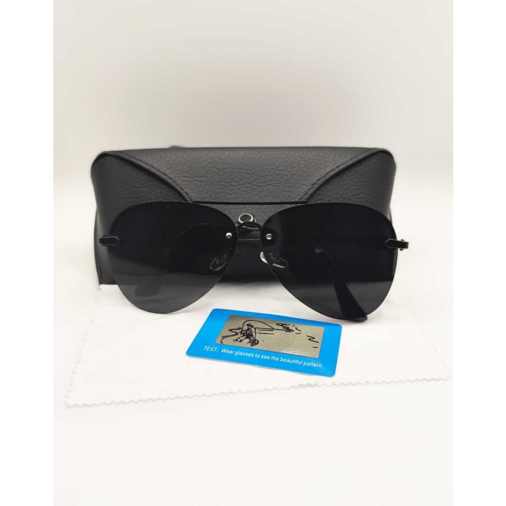Óculos de Sol Luxo Masculino Aviador Lentes Polarizadas Com Proteção UV400 Pronta Entrega Acompanha Case e Flanela