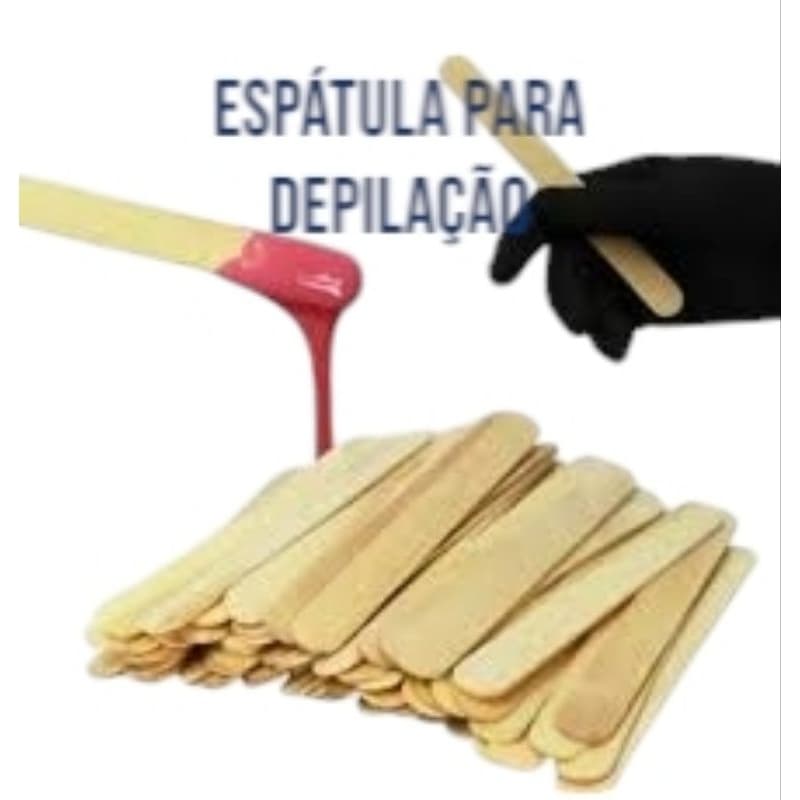 500 Espátula  palito depilação baixador de língua e tintura