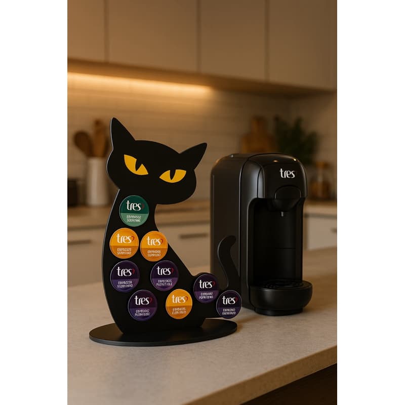 Porta capsula Café 3 CORAÇÃO16 Cápsulas Para Cafeteira 3 coração e Dolce gusto em MDF