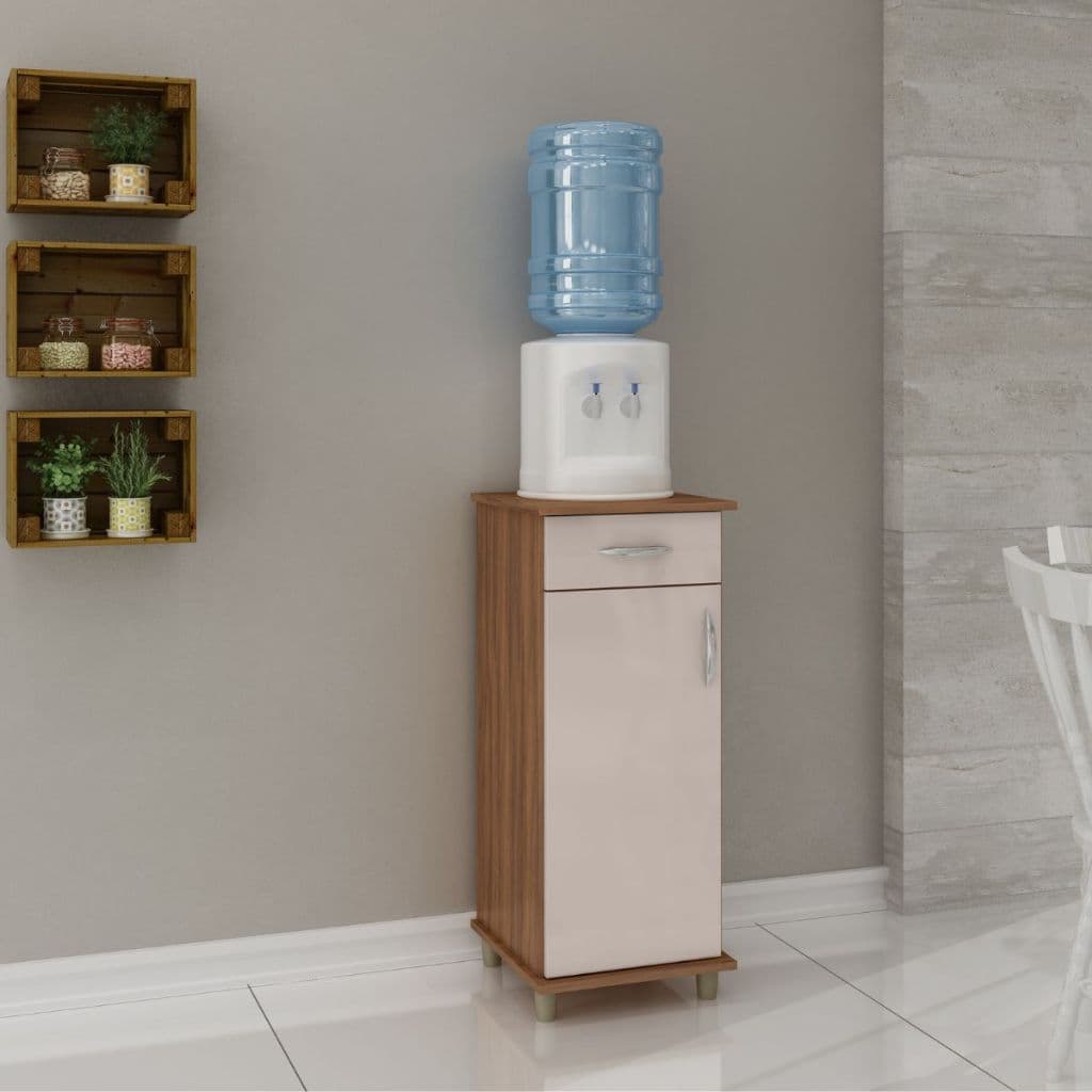 Balcão Bebedouro Multiuso Slim 1 Porta E 1 Gaveta Faro