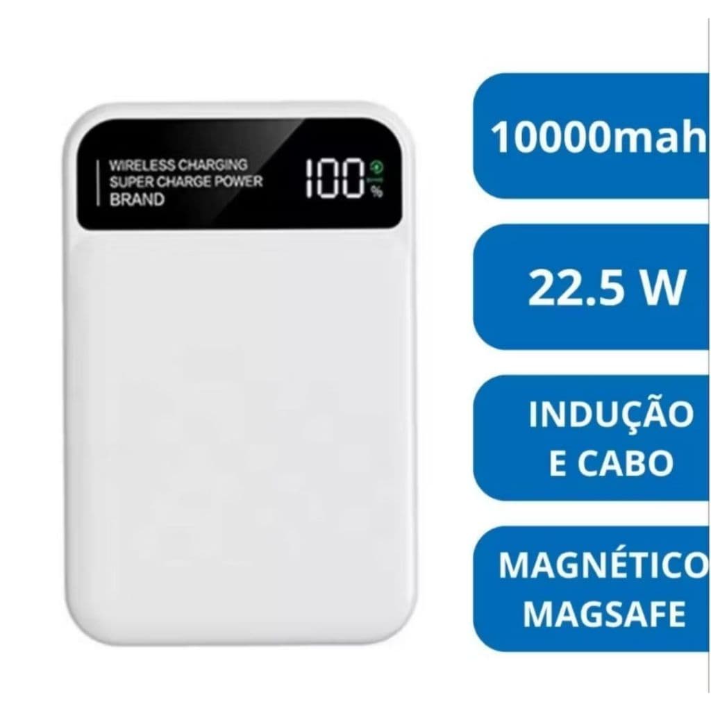 Carregador portátil magnético por indução turbo 22.5w 10000mah BTE-60A