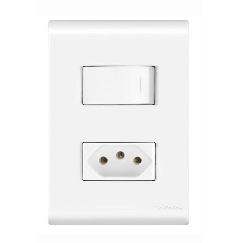 interruptor +Tomada 10A, perfeito para qualquer ambiente, com durabilidade e ótima instalação