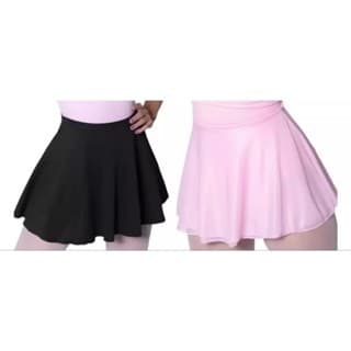 SAIA  TRANSPASSADA BALLET  COR ROSA E PRETA  EM HELANCA,  ADULTO  MARCA: STELARISS