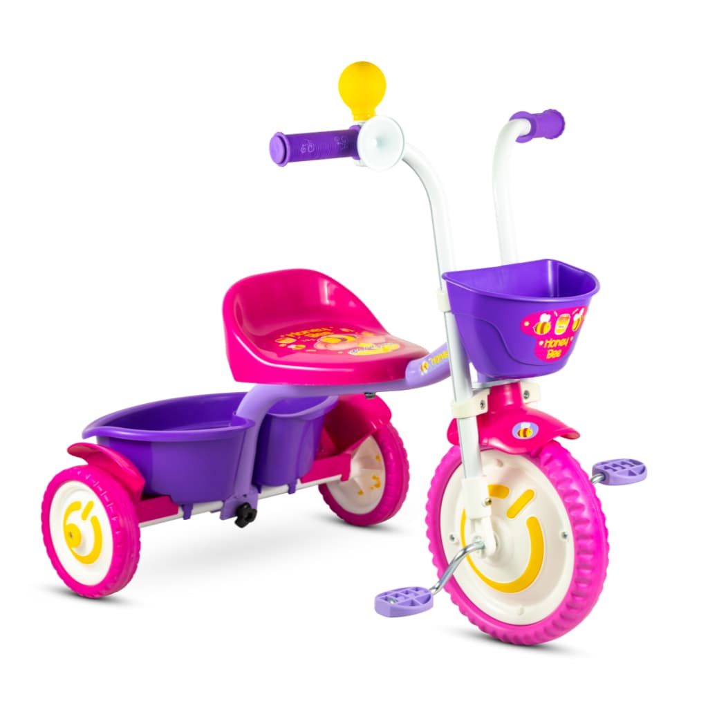 Triciclo Infantil em Aluminio You Girl Rosa ou Honey Bee - Nathor