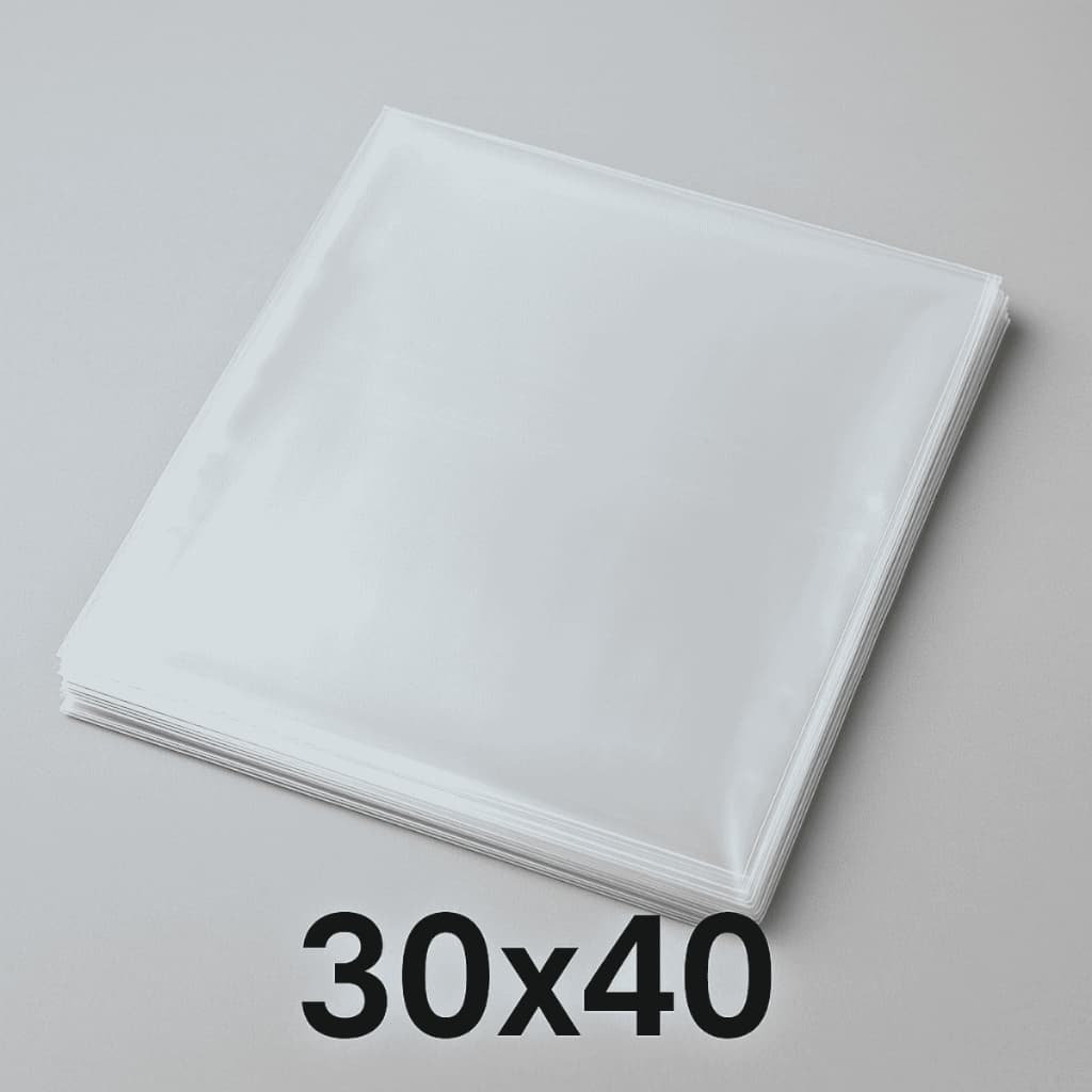 Kit 50 Sacos Plásticos 30x40 Celofane PP Transparente Brilhoso Presentes, Brindes e Encomendas