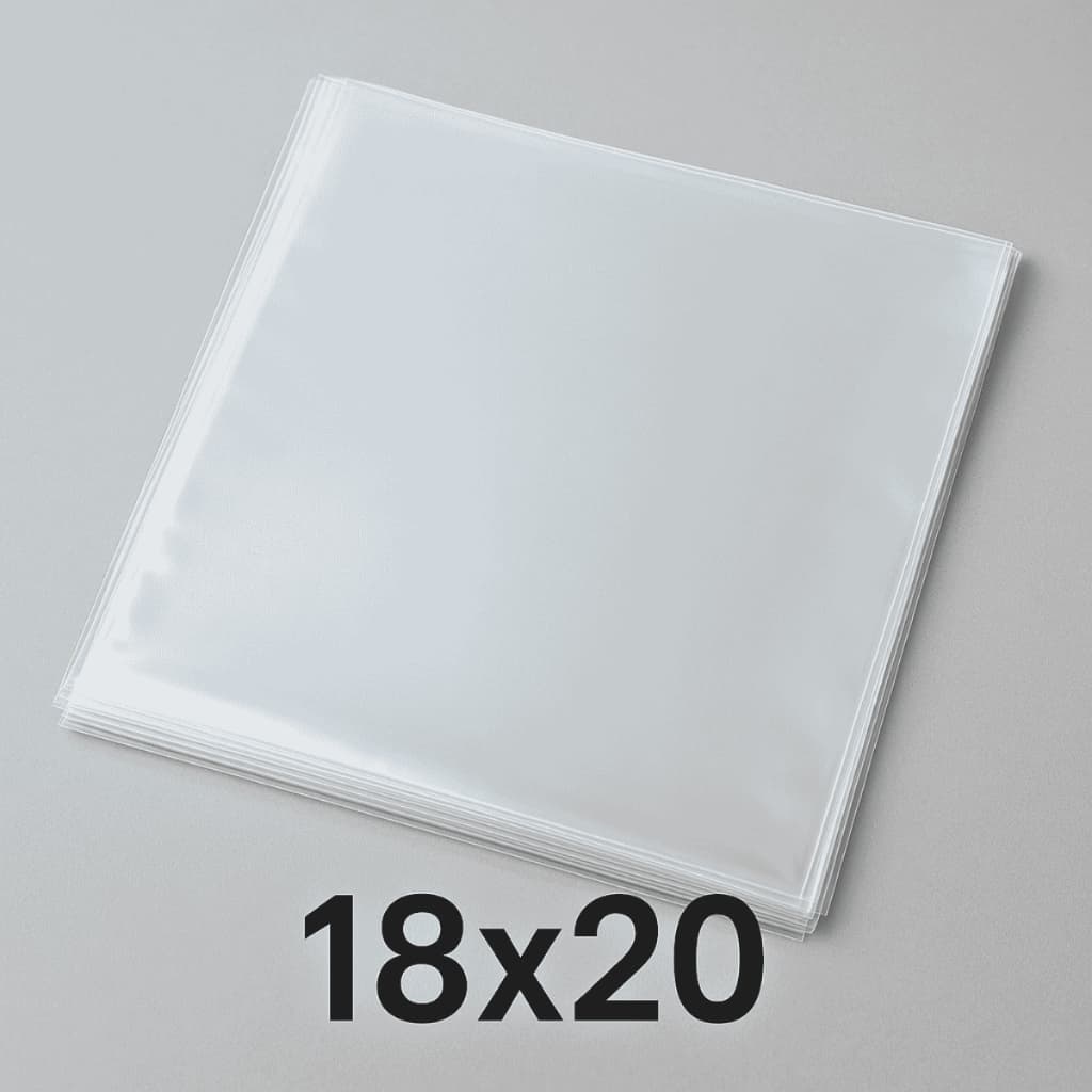Kit 50 Sacos Plásticos 18x20 Celofane Transparente Brilhoso Ideal para Embalagens de Presentes
