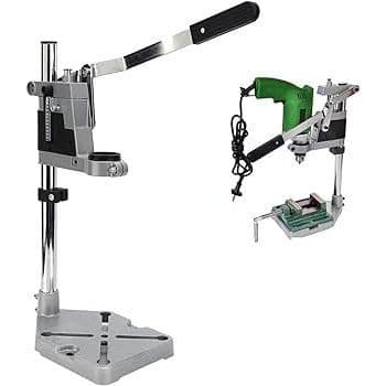 Suporte Para Furadeira 1/2 E 3/8 Manual Bancada com Escala de Curso Visível e Base de Ferro Fundido