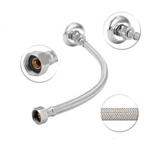 Engate Flexível Trançado 60cm Aço Inox Água Quente e Fria
