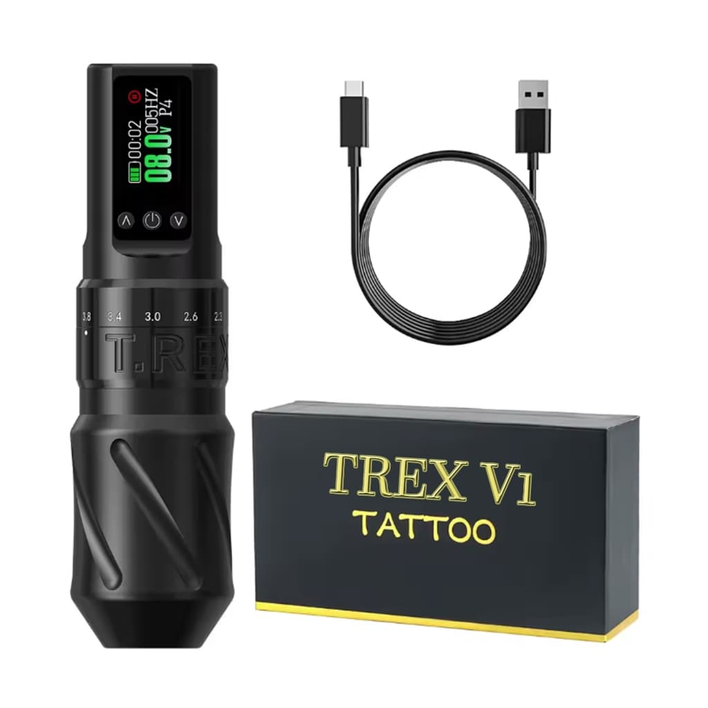 Maquina Pen TREX V1 Flip Curso Ajustável e Bateria Integrada