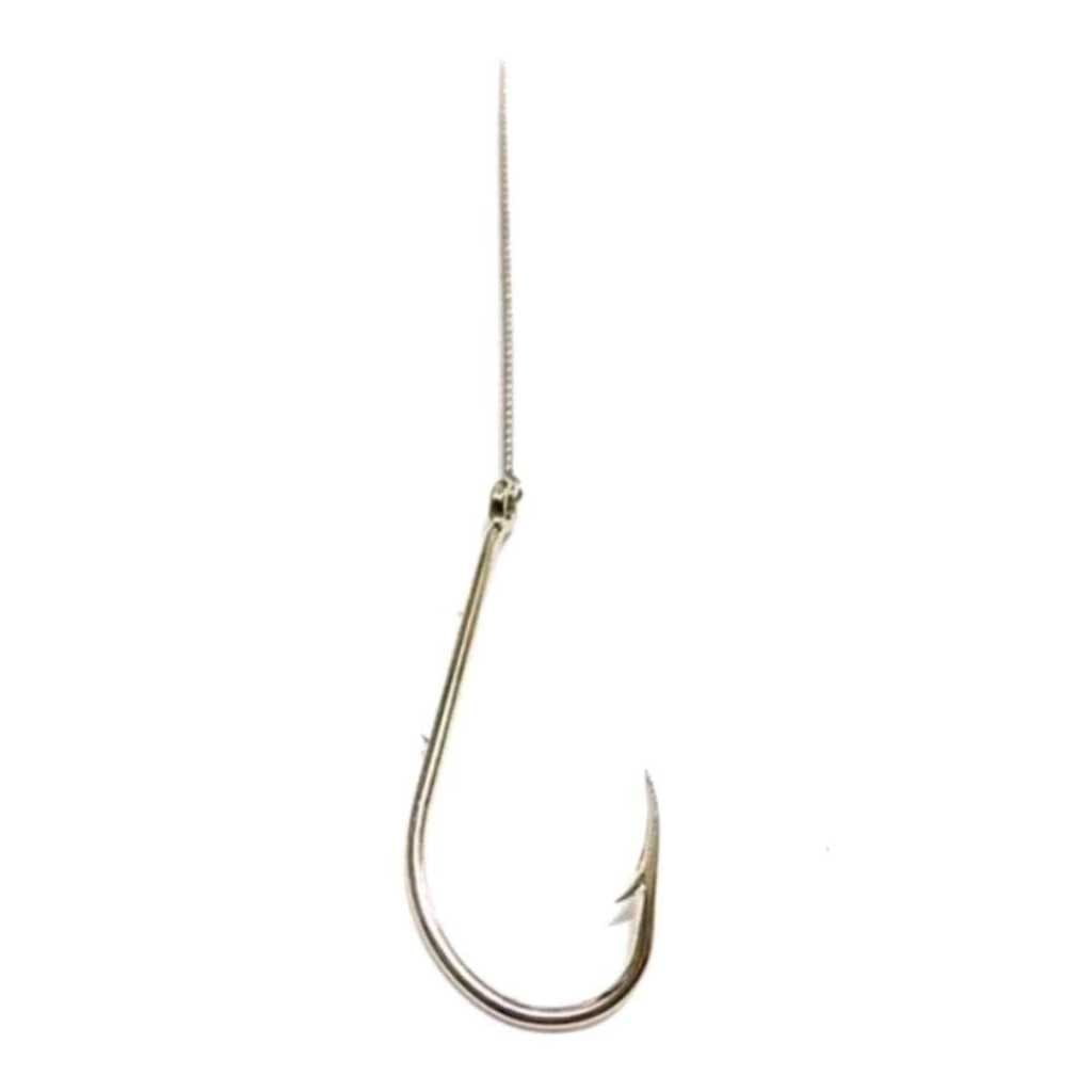 Kit -30 Anzol Encastoado Cabo Flex  4330  - 3/0 4/0 E 5/0 Marine