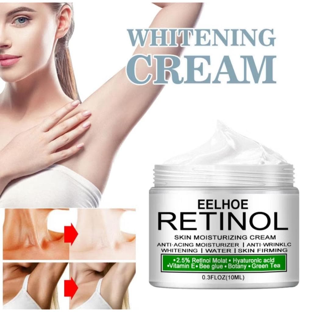 EELHOE Original Creme Branqueador Facial Retinol Pernas Branqueamento Joelho 50ml