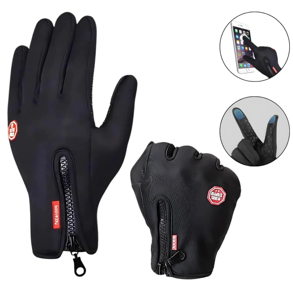 Luvas Térmicas Unissex para Ciclismo e Esportes - Compatível com Tela Touch Screen, Ideal para Manter as Mãos Quentes
