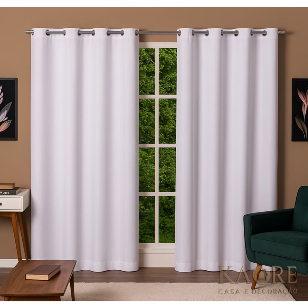 Cortina Roma Oxford Premium Enxovais 300x250 Ilhós Cromado Sala Quarto Escritório Revenda