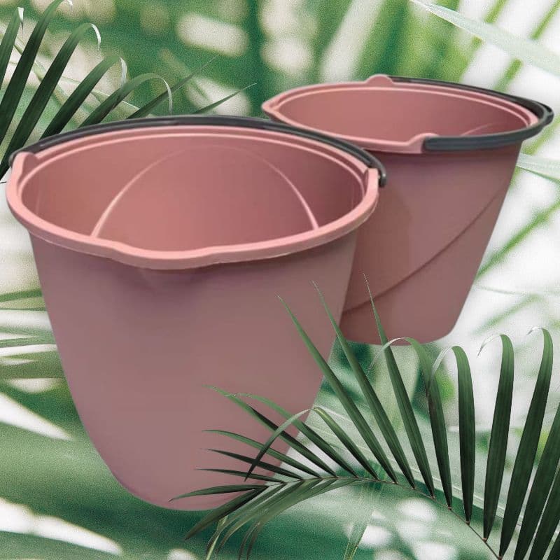 kit 2 baldes 8 litros com alça reforçado