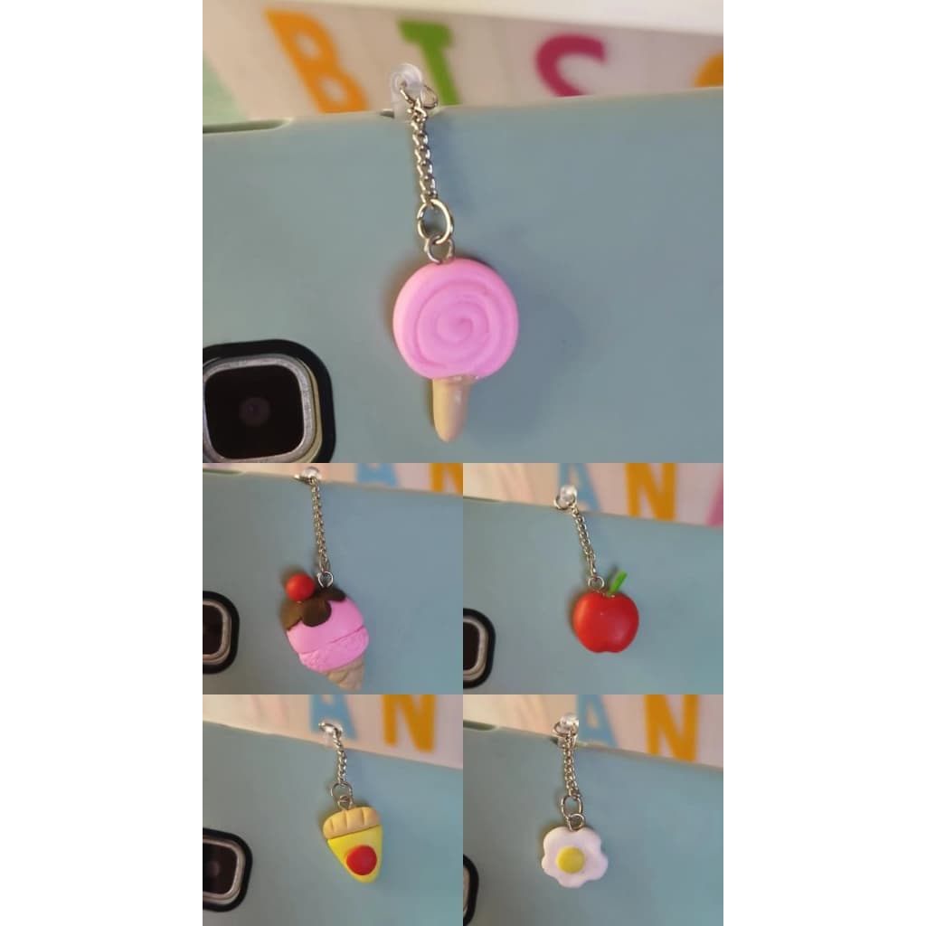 plug anti poeira com pingente