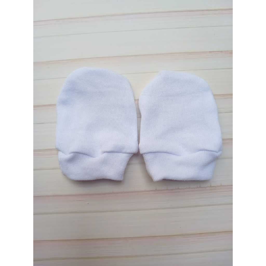 Kit com 5/10 pares de luvas RN, 100%algodão