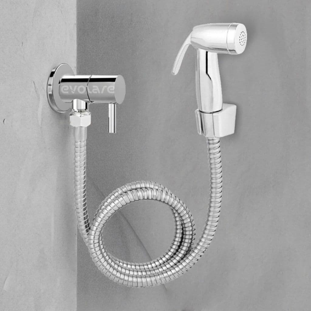 Ducha Higiênica Chuveirinho Cromado para Banheiro em ABS