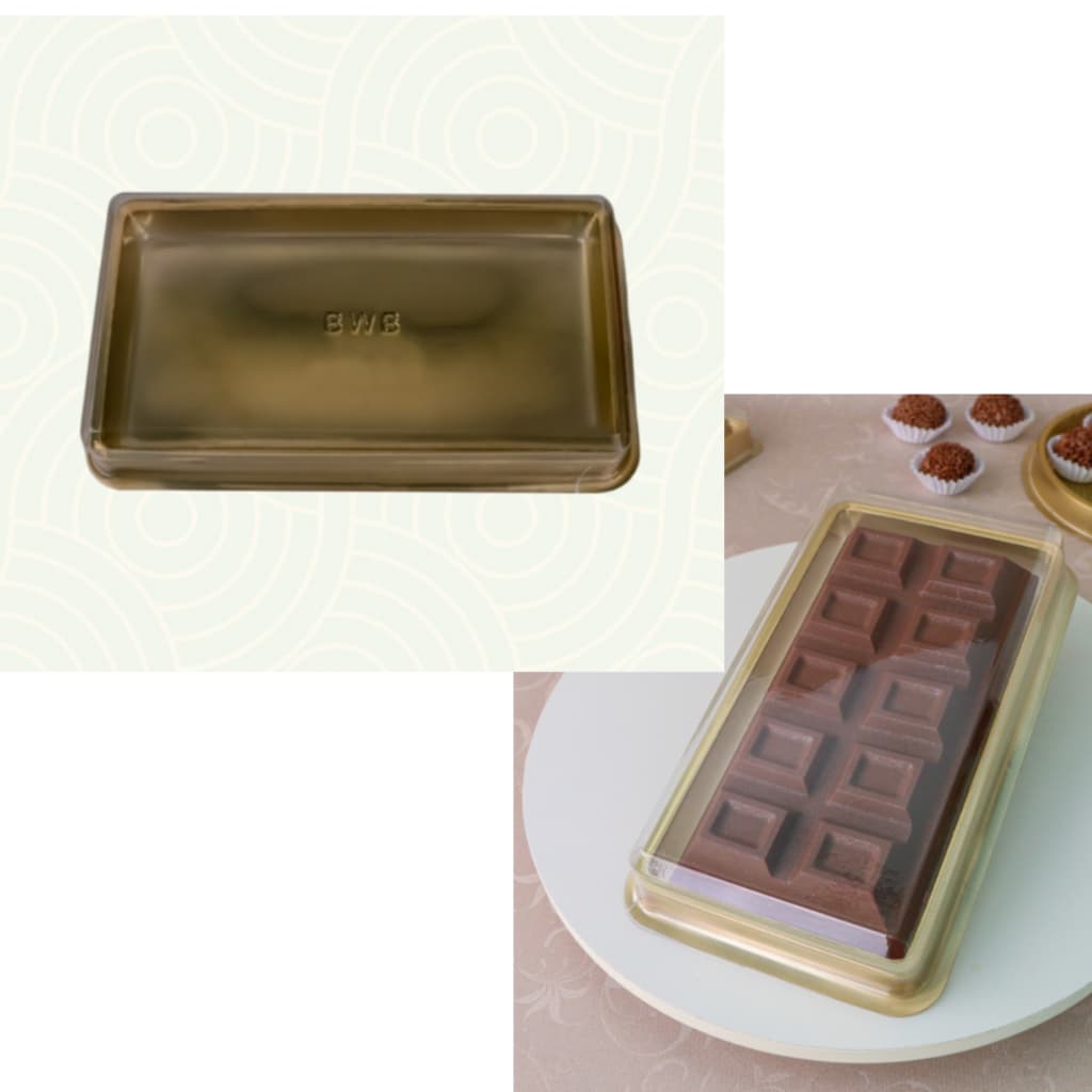 10 a 50 unidades Caixa Embalagem Presente Bwb Barra Tablete Chocolate Bolo Doces Finos Gourmet Mimos