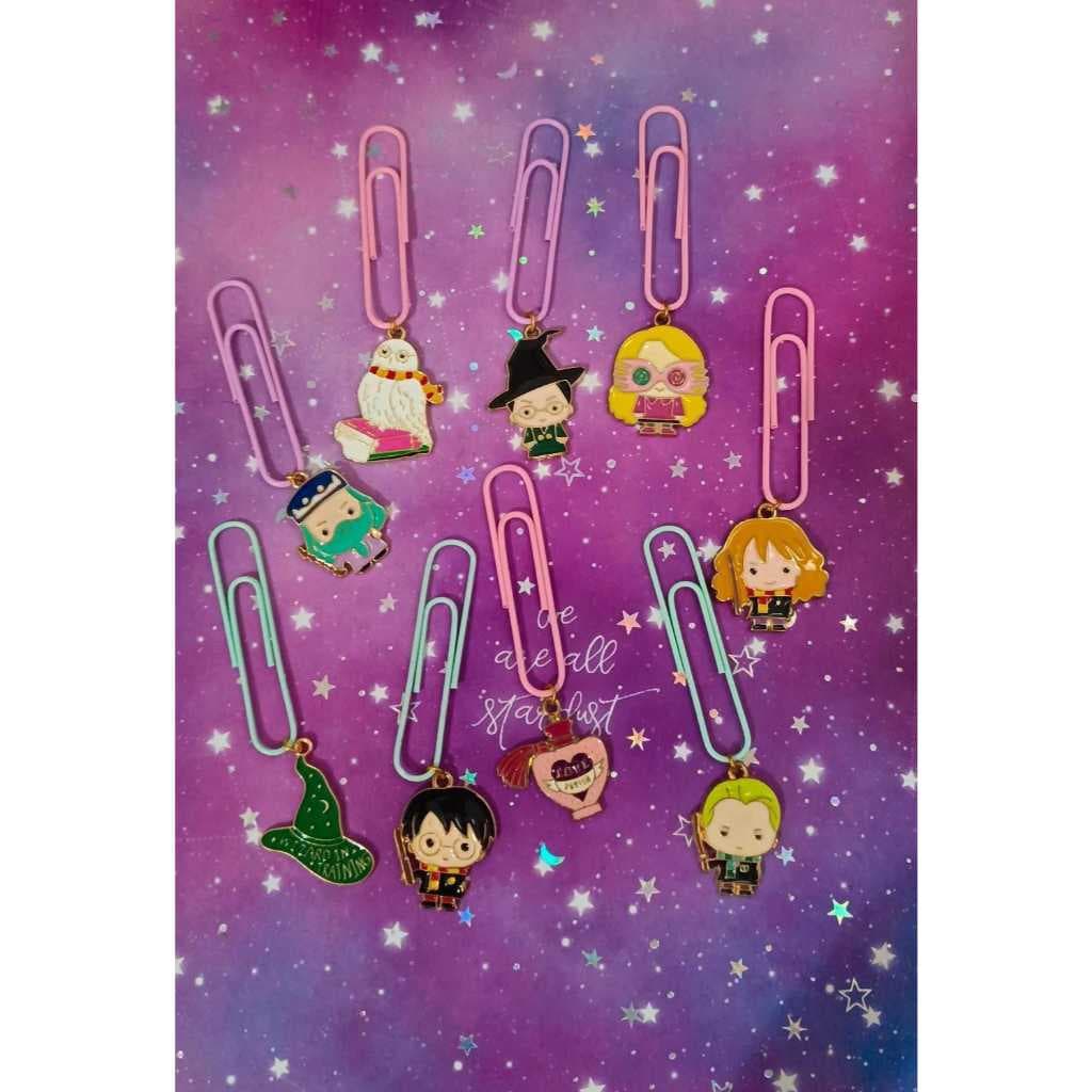 Clips Pingente / Marcador de Páginas Luxo - Harry Potter (Novos modelos)