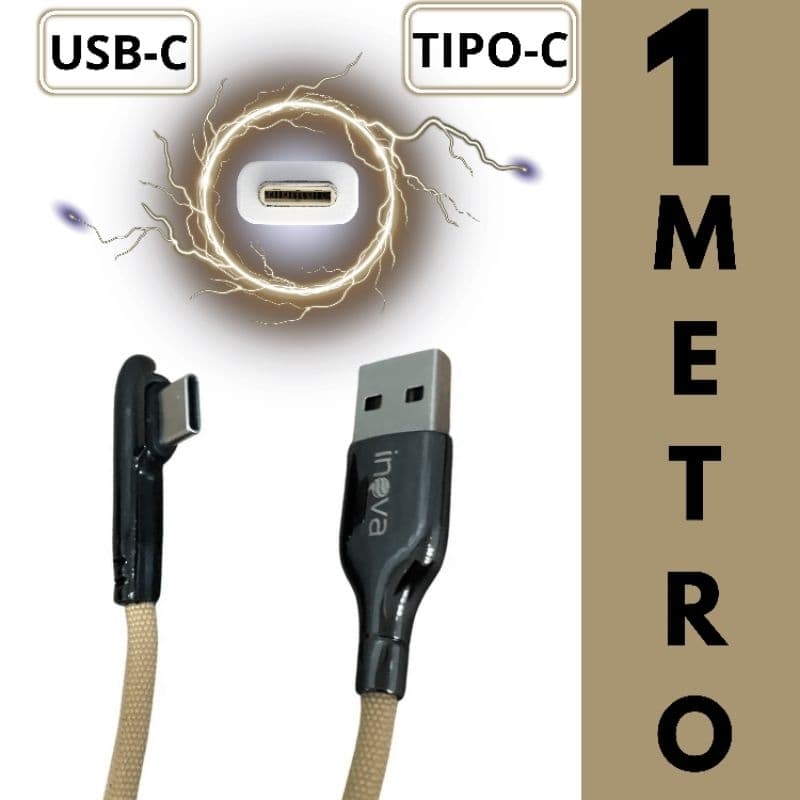 Cabo de Carregamento Ultra Rápido USB-C 1 Metro