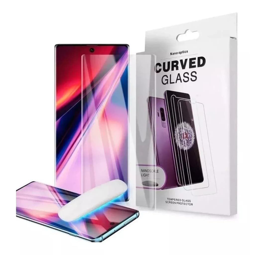 Película UV Curvada Sams Galaxy S20/S20 Plus S20 Plus S10/S10 Plus S9/S8 S8/S9 Plus S10E Note20
