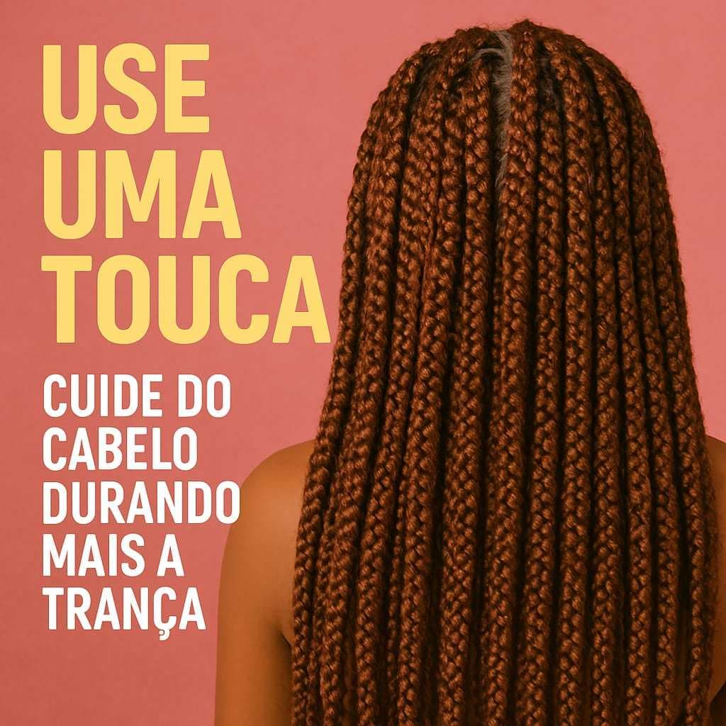 Touca Grande em Tecido com Detalhes para Tranças Box Braids Conforto e Estilo