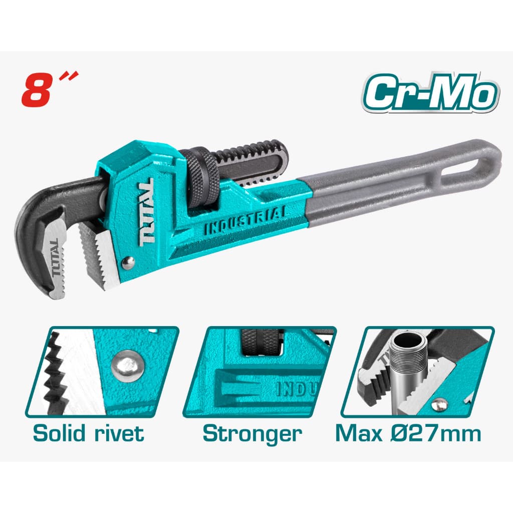 CHAVE GRIFO AJUSTÁVEL 8" (200 mm) - INDUSTRIAL - TOTAL TOOLS