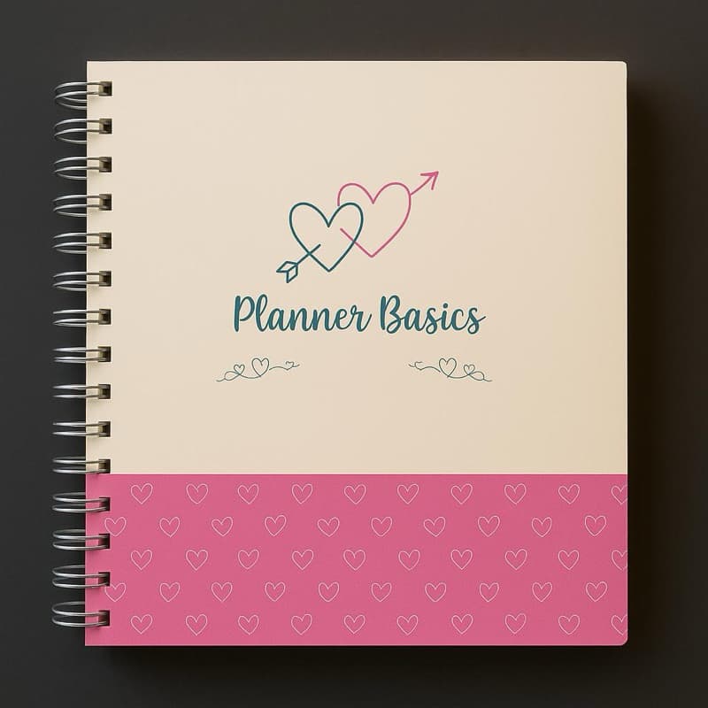 Caderno Planner Criativo Pontilhado Capa Dura Sem Data Organização Inteligente Espiral