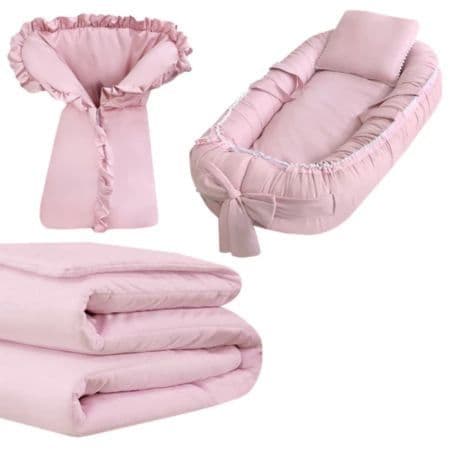 Combo Inverno Porta Bebê Saco de Dormir + Edredom Berço + Ninho Redutor
