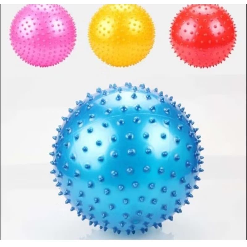 Kit com 6 /10 /20 Bola De Plastico De Massagem 18 CM Infl vel Brinquedo Infantil Vinil Pilates Fisioterapia