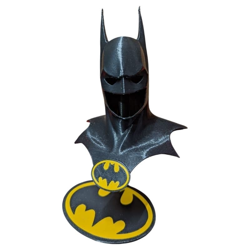Capuz do Batman decorativo impressão 3d 17cm
