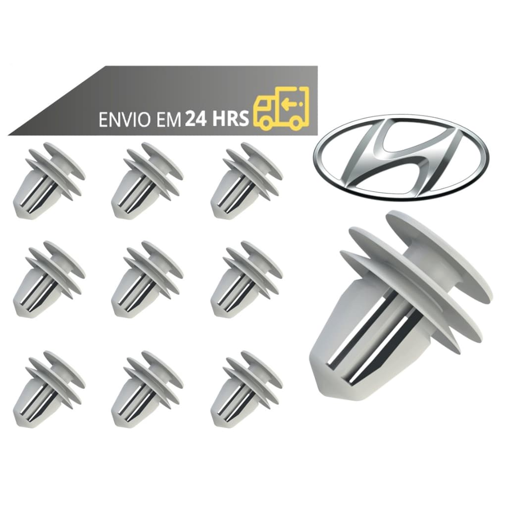 Kit Grampo Presilha Forro da Porta Hyundai Hb20 Creta Ix35 I30 Tucson Sonata Elantra Veloster Azera
