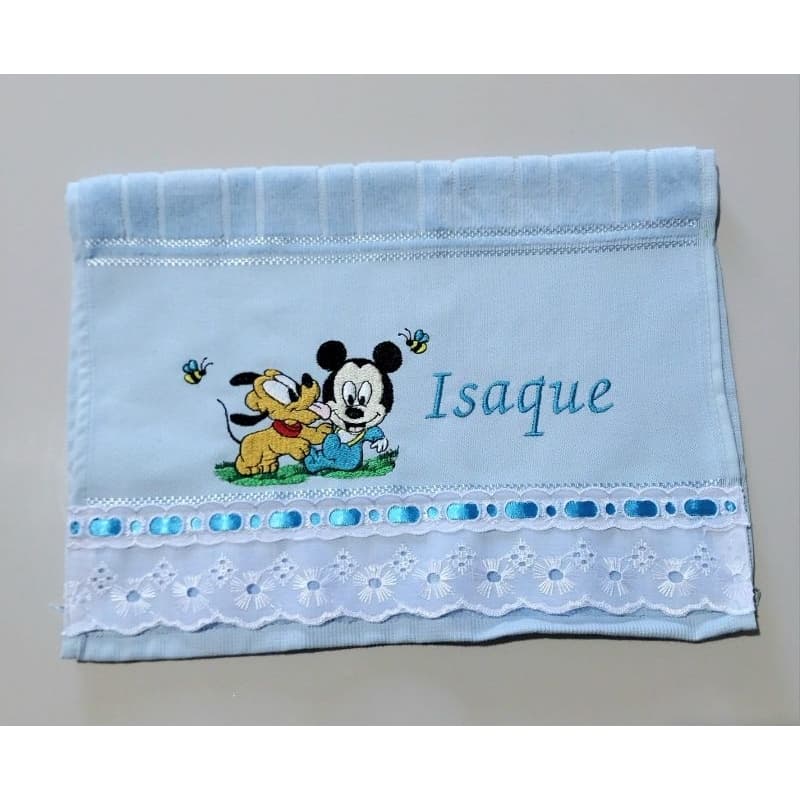 toalha de boca bordada Dohler toalha Mickey pluto toalha de mão toalha infantil dohler  toalha escolar bordado