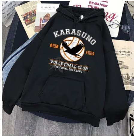 Moletom Canguru Unissex Anime Karasuno Volei Haikyuu - Moletom estiloso - promoção - Envio Rápido - Big Vest