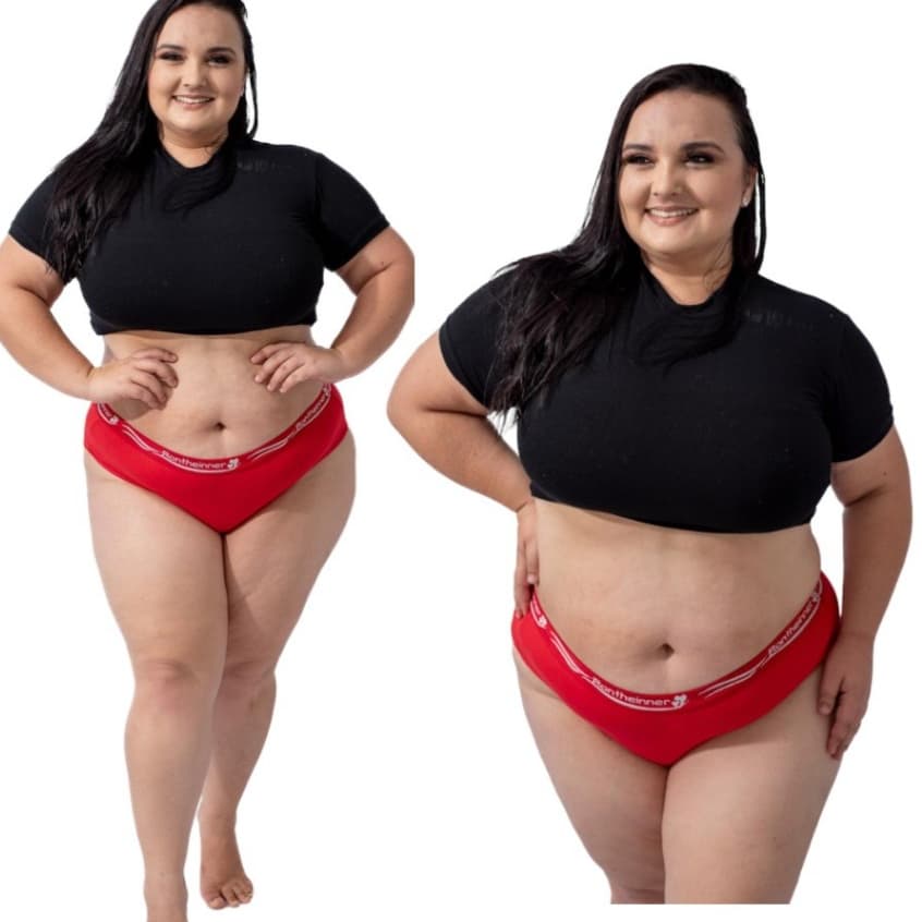 Kit 10 calcinha cintura alta plus size tanga de algodão conforto