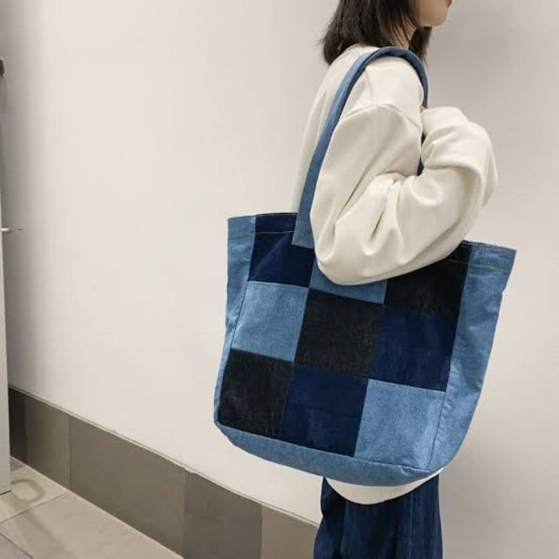 Bolsa Jeans Ombro unisex/ Bolsa Jeans estilo Upcycling