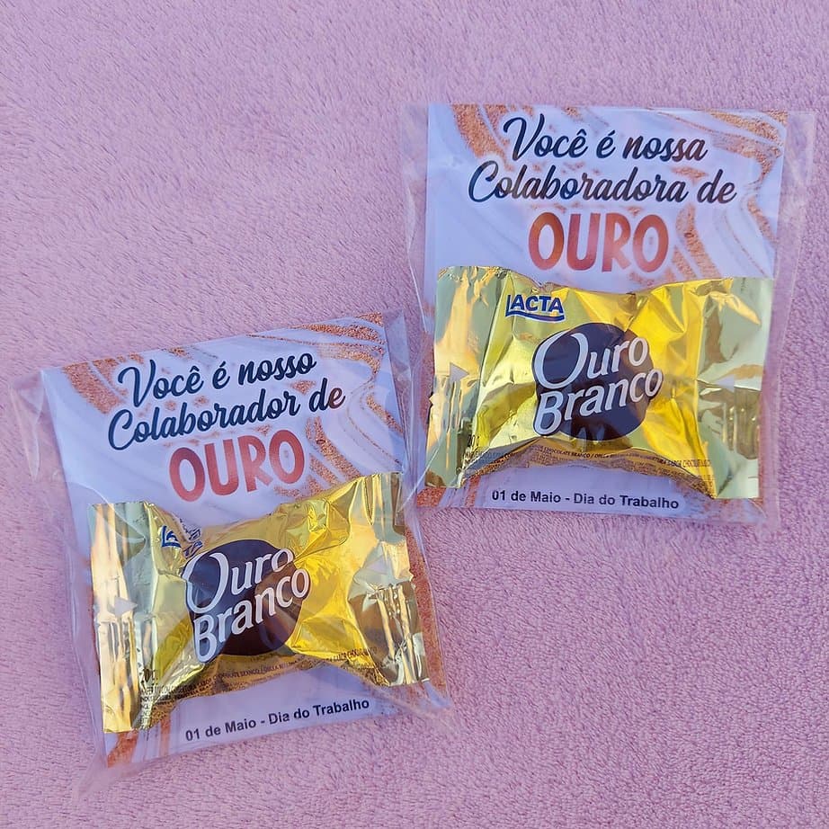 CARTÕES PARA BOMBOM DIA DO TRABALHADOR 30 UNIDADES  NÃO ACOMPANHA CHOCOLATE