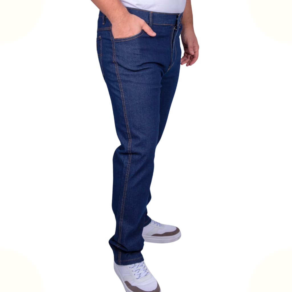 Calça Jeans Masculina Plus Size com Elastano Jeans Confortável Modelo Tradicional Ótimo Caimento