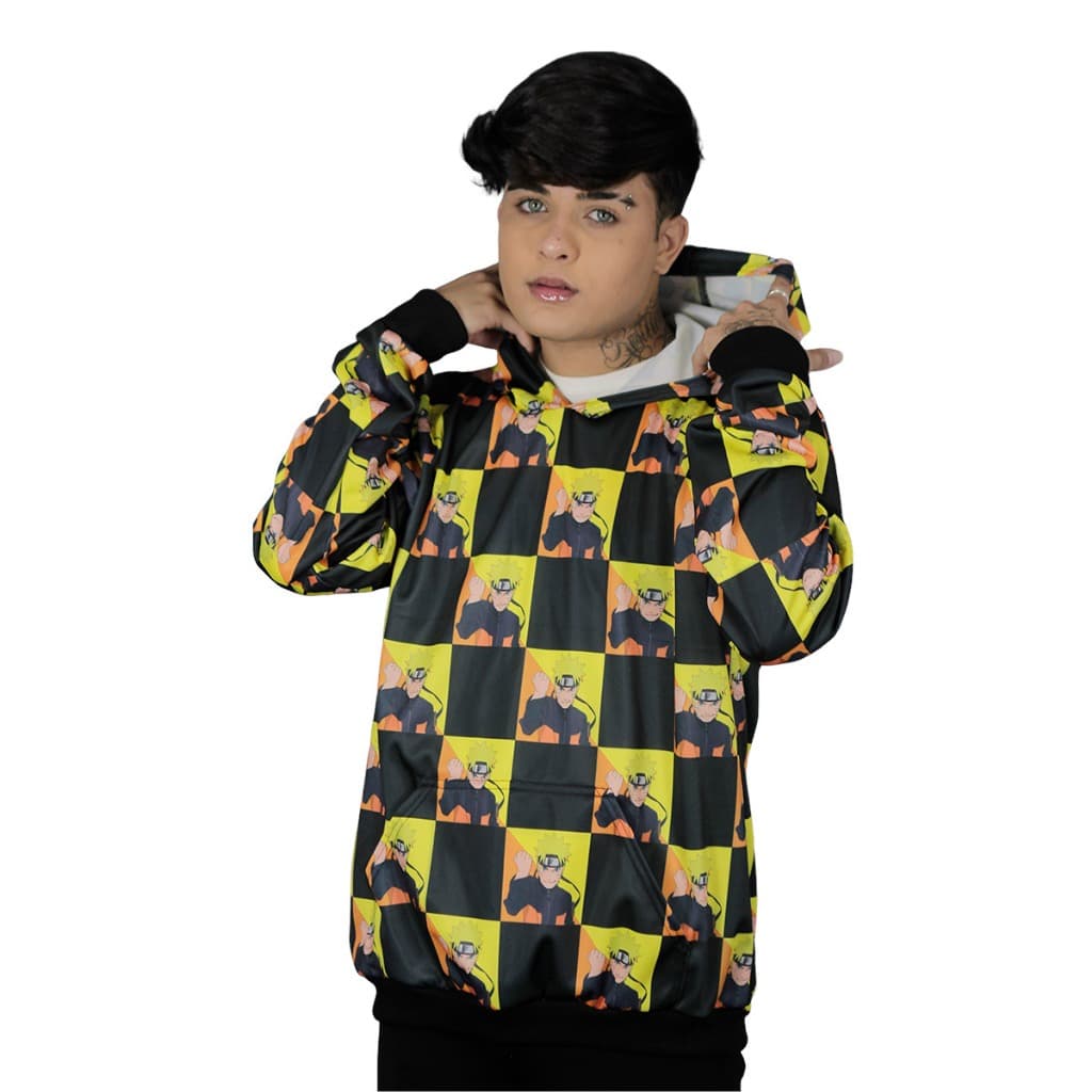 Blusa Moletom Estampa Total Anime Naruto Uzumaki Casaco Frio Envio Imediato Pomoção