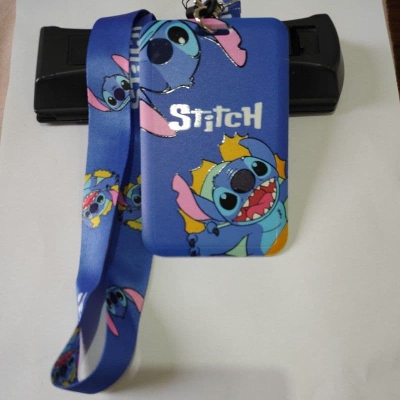 Porta cartão do STITCH modelo 2 PVC super resistente mais cordão