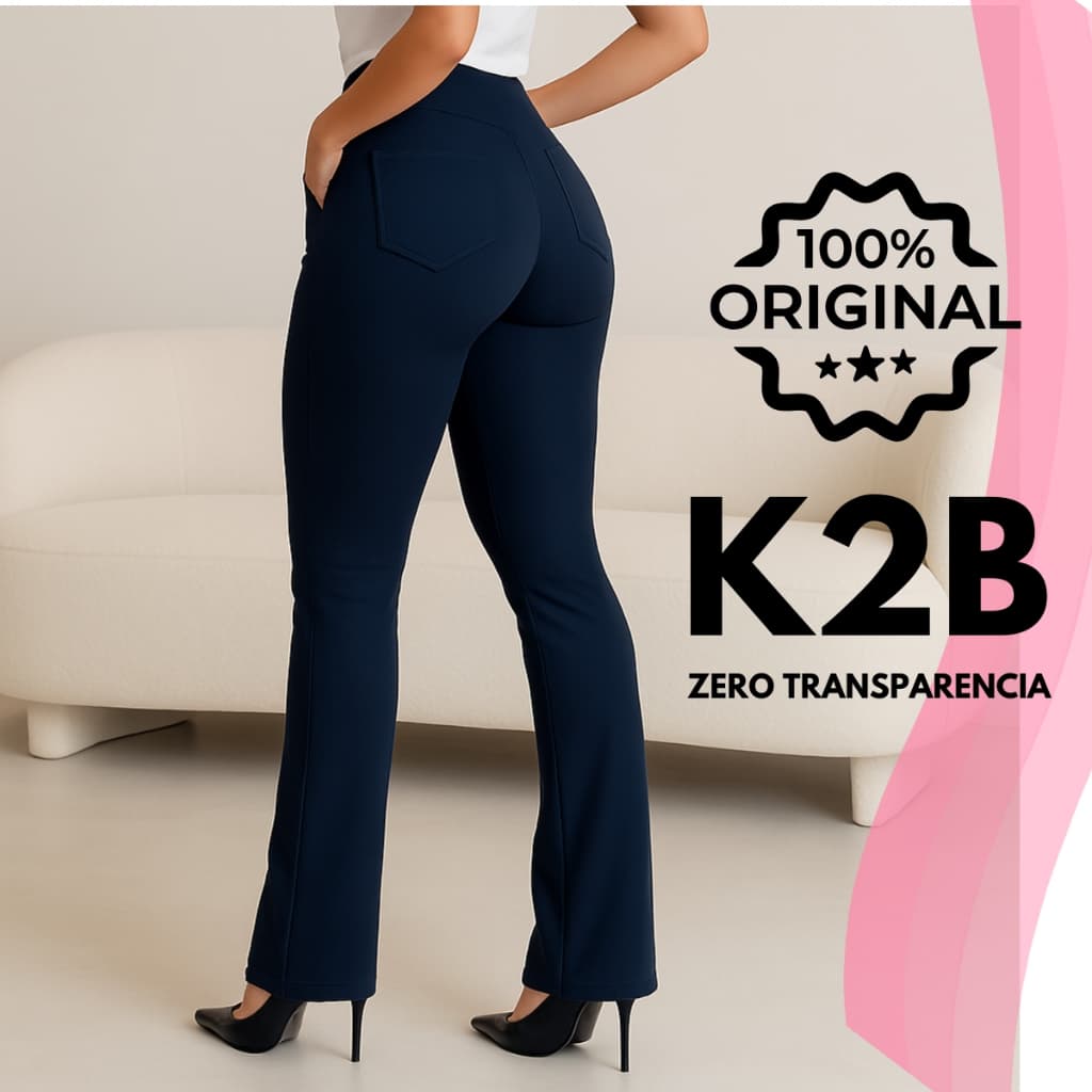 Calça Legging Flare K2B Bailarina Feminina Poliamida Zero Transparência